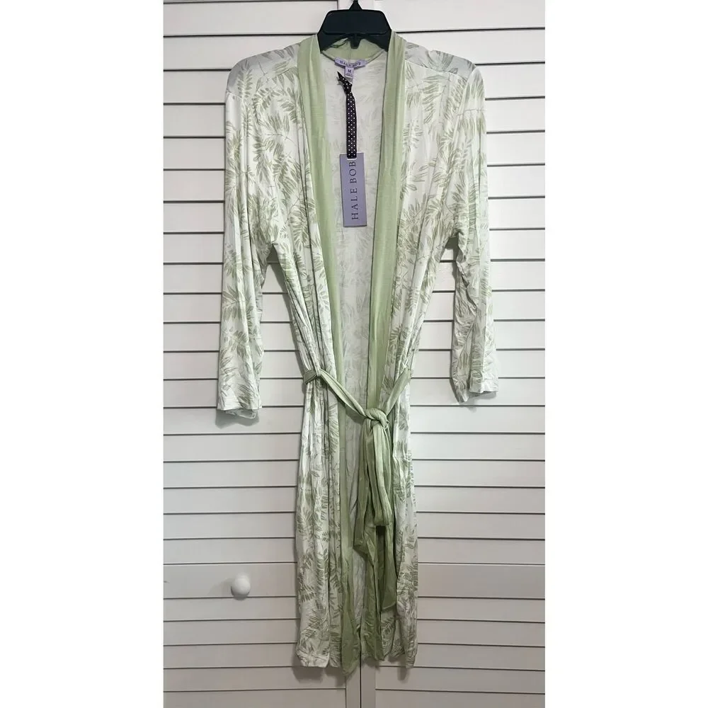 NWT Hale Bob Bamboo Mid Length Robe Size Medium